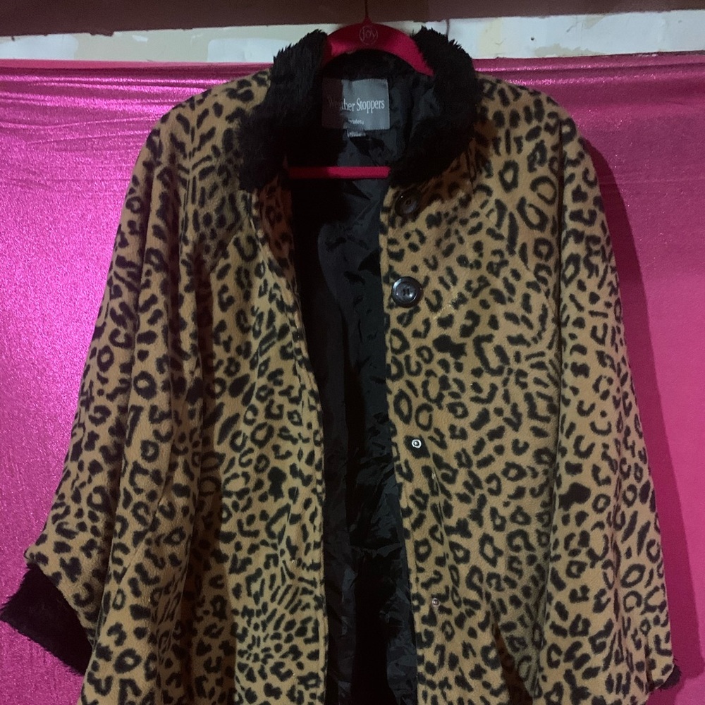 Cheetah pattern coat